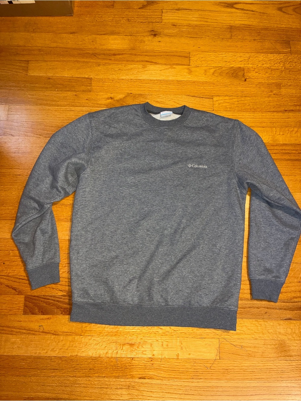 Columbia Hart Mountain Crewneck Sweatshirt Charcoal Heater Gray Men’s Medium